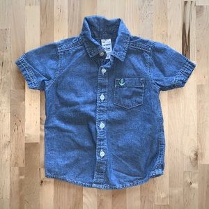 Carter’s Button Up Denim Shirt - 12M